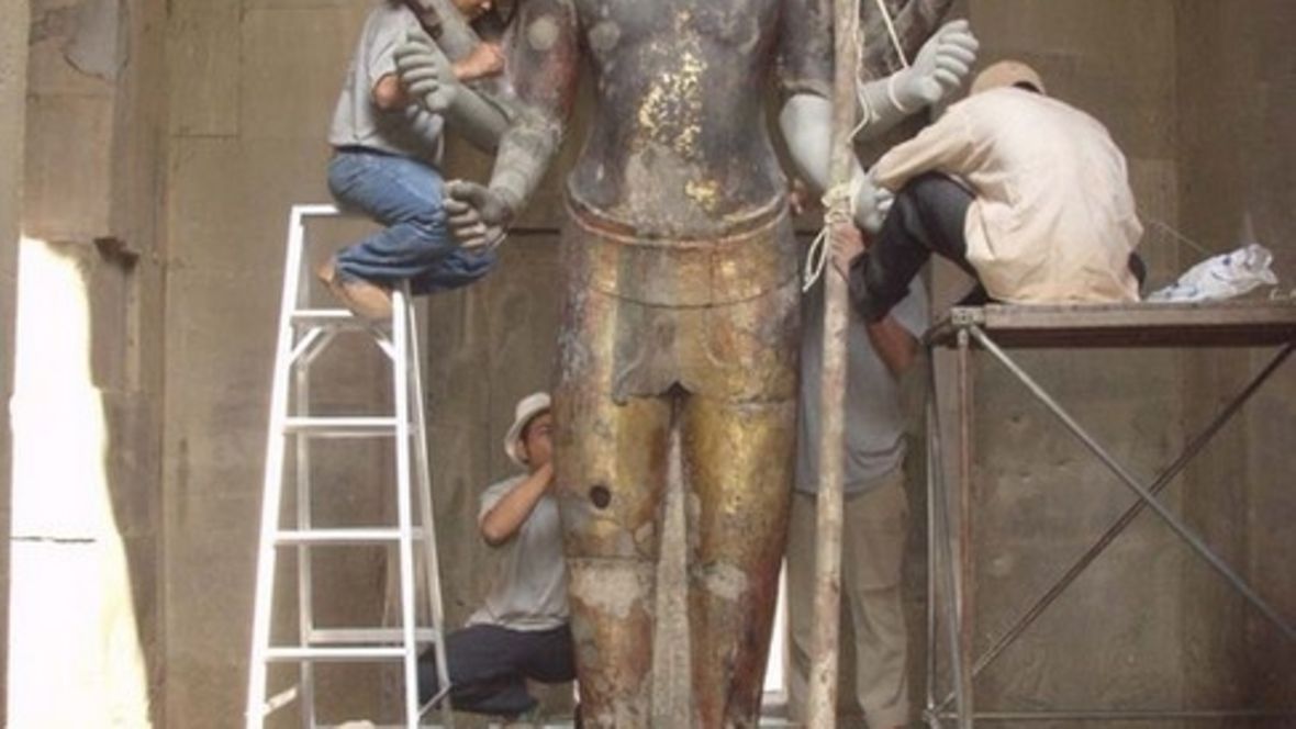Damages at Angkor Wat