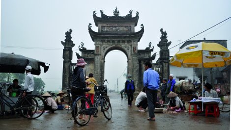 Historic village centre of Tran Dang.