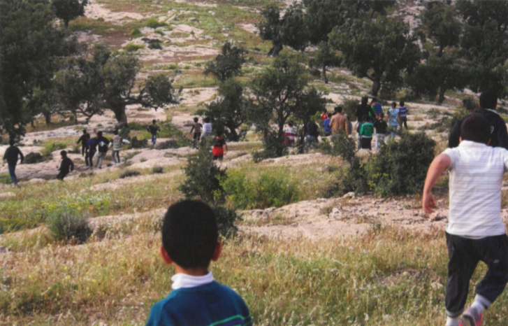 Children from Umm Qays in the Yarmouk Forest Reserve